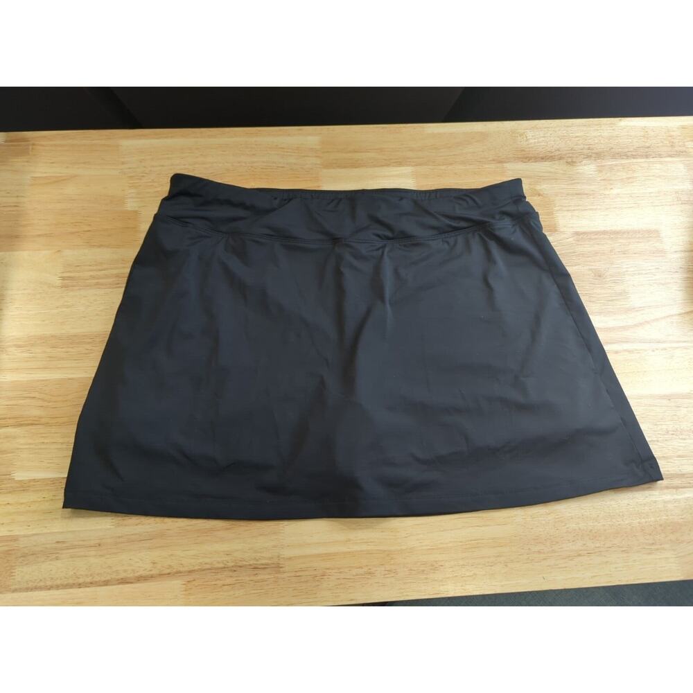 Duluth Trading Co Size 18 Black Suit Up Swimwear Skort - Skirt w/ Control Shorts